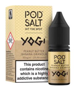 Pod Salt 10ml vape accessories Peanut Butter Banana Granola