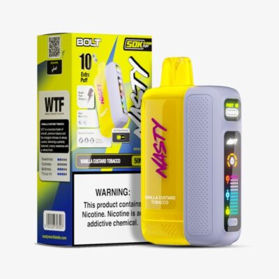 NASTY Bolt 50K vape delivery Vanilla Custard Tobacco