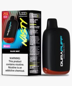 Nasty DuraPuff 5000 disposable vape Black Mint