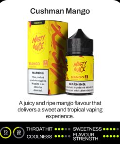 Nasty Juice Freebase vape flavors Cushman Mango